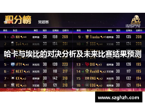 哈卡与埃比的对决分析及未来比赛结果预测